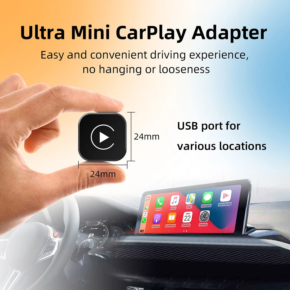 2In1 Wireless Apple Carplay/ Android Auto Wireless Converter 