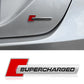 3D Metal 'Supercharged' Emblem/Badge Decoration