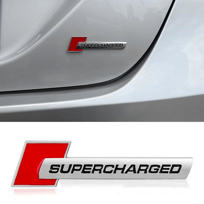 3D Metal 'Supercharged' Emblem/Badge Decoration