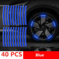 Car Wheel Hub Reflective Stripes Sticker Car Rear Warning Tape Automobile Sticker Exterior Accessories