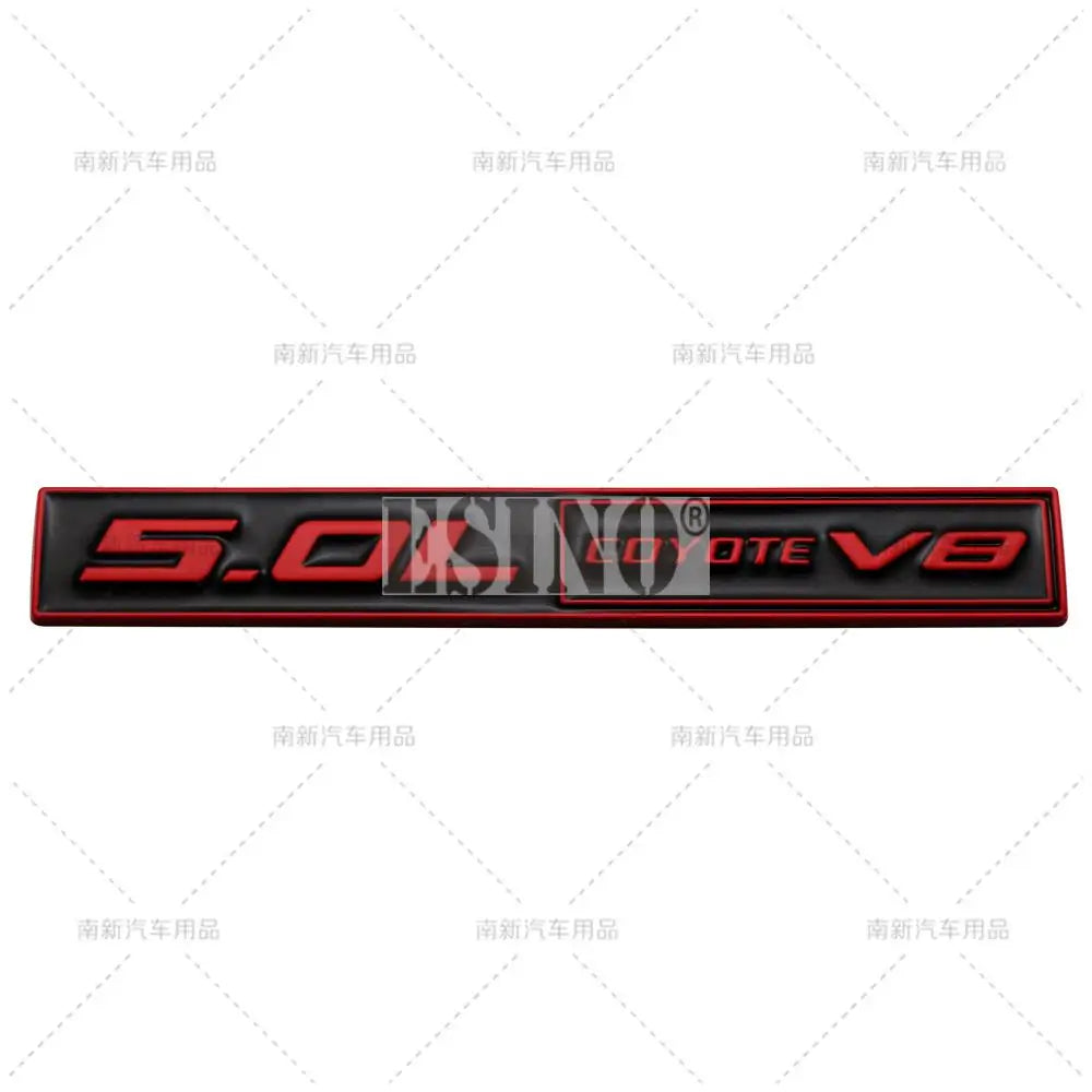 Car Styling Coyote 5.0L Coyote V8 3D Metal Zinc Alloy Car Badge Body Rear Trunk Adhesive Emblem for Ford Mustang Shelby V8