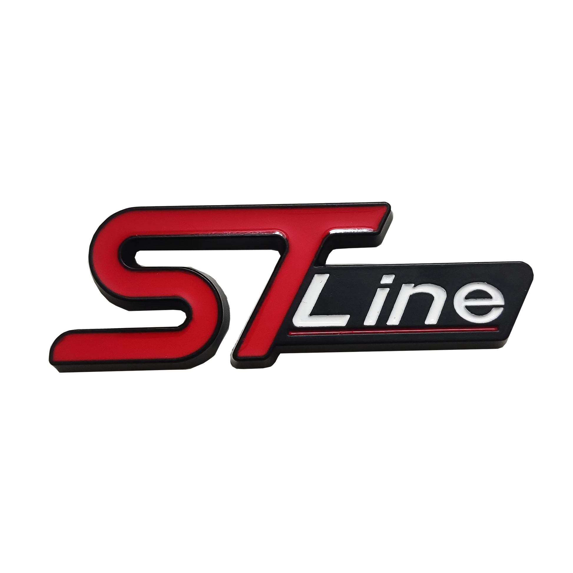 3D Car Front Grill Trunk Metal Logo ST Line Emblem Self-Sticker for Ford Max Focus Fiesta ST Line