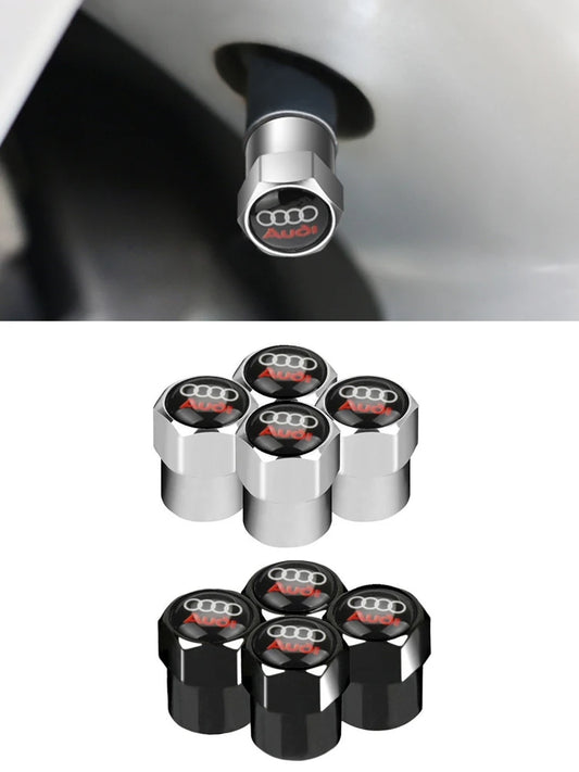 4 Pcs Car Valve Stem Caps Cover for Audi