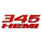 3D Metal Car Stickers 345 392 HEMI Emblem for Dodge Charger Ram 1500 Journey Caliber Nitro Caravan Avenger Dart Challenger