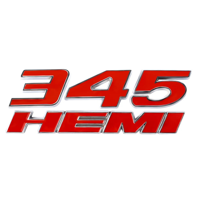 3D Metal Car Stickers 345 392 HEMI Emblem for Dodge Charger Ram 1500 Journey Caliber Nitro Caravan Avenger Dart Challenger