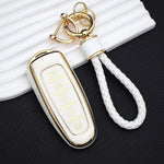 5 Button TPU Key Fob Cover for Ford Edge Explorer Escape Focus Taurus Flex| Lincoln MKS MKT MKX MKZ 