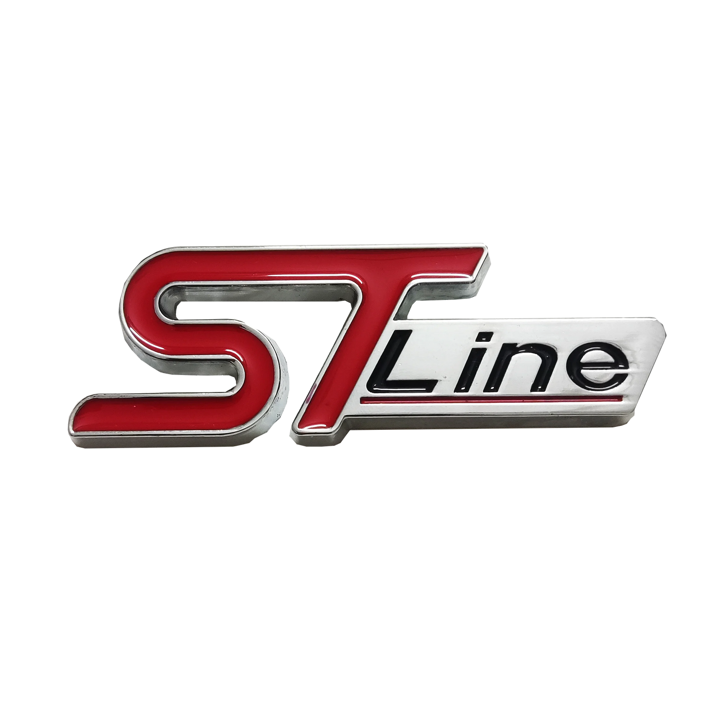 3D Car Front Grill Trunk Metal Logo ST Line Emblem Self-Sticker for Ford Max Focus Fiesta ST Line