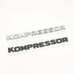 3D 'Kompressor' Logo Emblem/badge Decoration