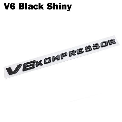 1PCS 'V6/V8 Kompressor' Logo Emblem/Badge