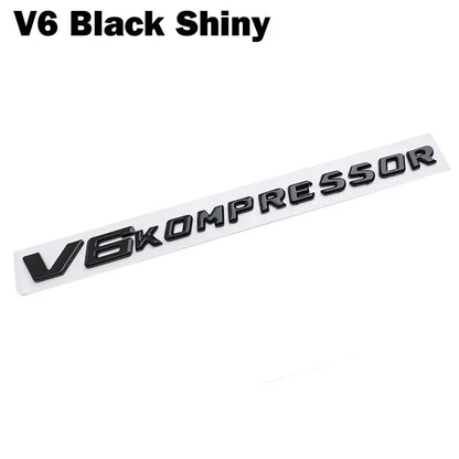 1PCS 'V6/V8 Kompressor' Logo Emblem/Badge 