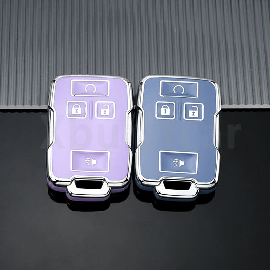 (Chevrolet) Silverado/Colorado + (GMC) Sierra/Canyon 4 Buttons Style Key Fob Case