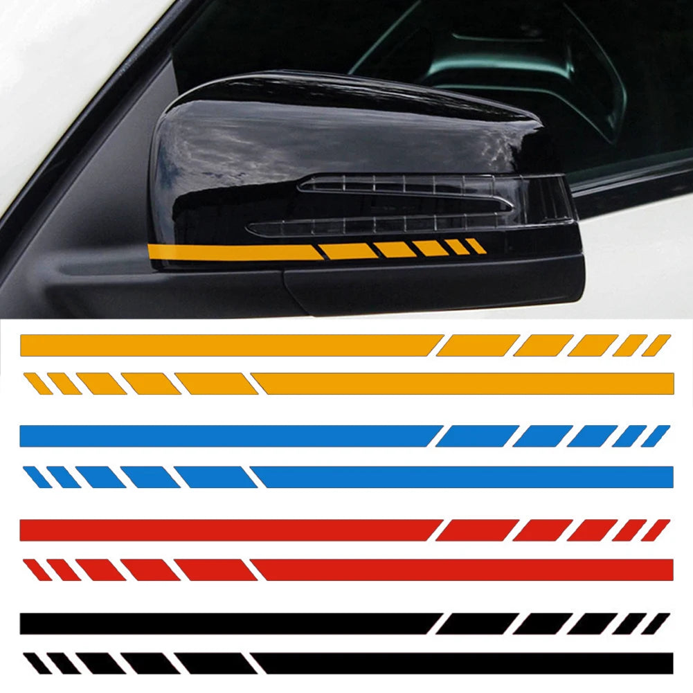 2PCS Rearview Mirror Stripes Decal/Sticker for Mercedes Benz AMG W176 C117 W205 W204 W213 W212 C253 Decal