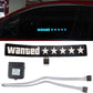 Adhesive LED Wanted Stars Light Up Sign