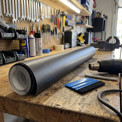 3D Carbon Fiber Vinyl Wrap Roll, 20 x 79 in (5 Colors)