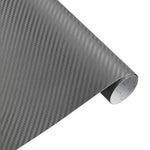 Gray 3D carbon fiber vinyl wrap roll