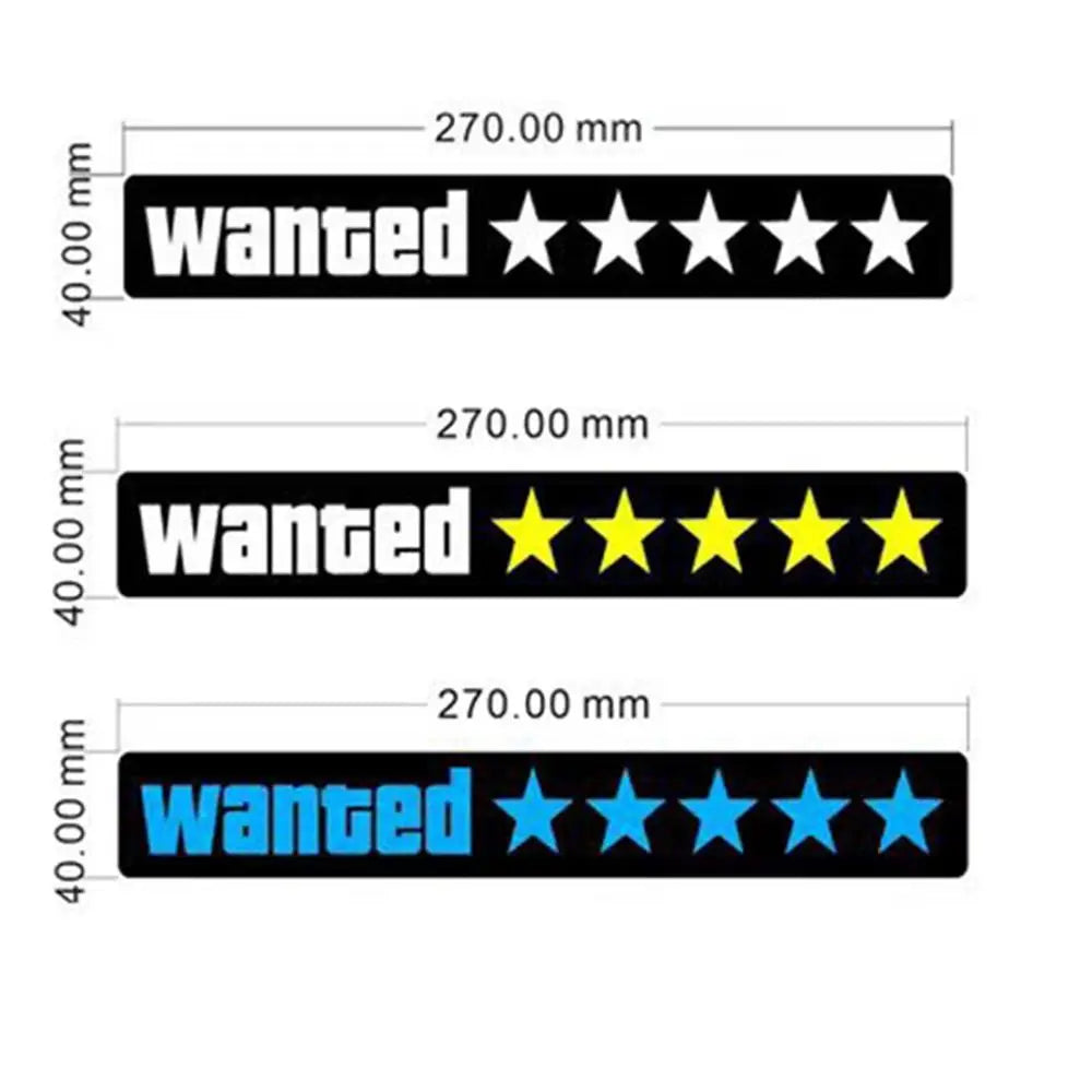 Adhesive LED Wanted Stars Light Up Sign