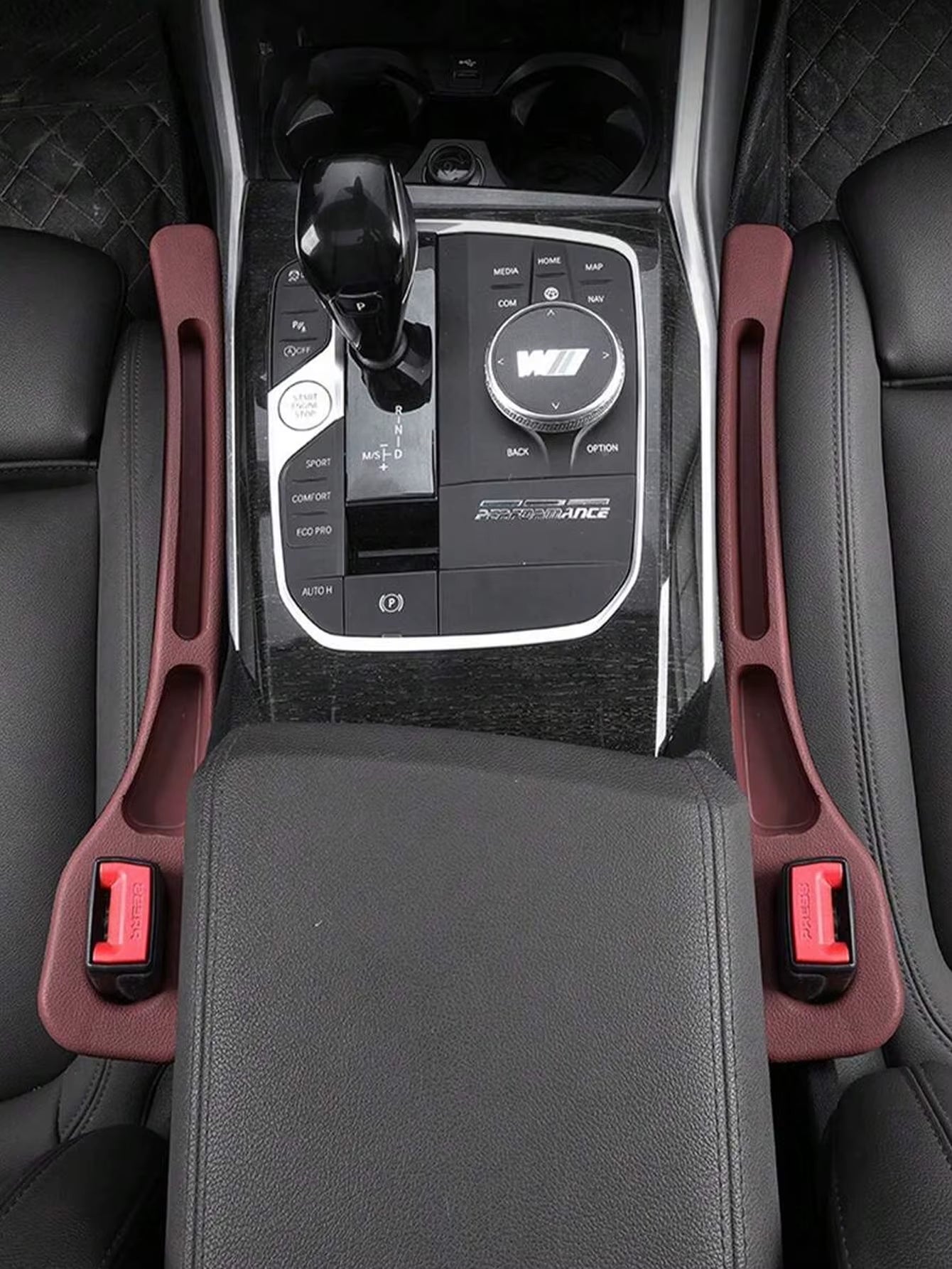 2Pcs Car Seat Gap Filler, Dual Slot Design, Car Interior Accessories, Phone & Key Storage Box, Car Slot Pad, Seat Gap Fillers