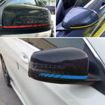 2PCS Rearview Mirror Stripes Decal/Sticker for Mercedes Benz AMG W176 C117 W205 W204 W213 W212 C253 Decal
