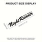 "NightRunner" Transparent Vehicle Sticker/Decal