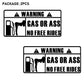 'Gas Or Ass' Transparent Vehicle Humorous Sticker/Decal