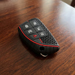 6-Button Silicone Key Fob Cover with Optional Key Chain for Chevy Tahoe, Suburban & GMC Yukon, Yukon XL (2021-2026)