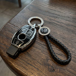 Black Set 1 Mercedes-Benz key fob cover with keychain