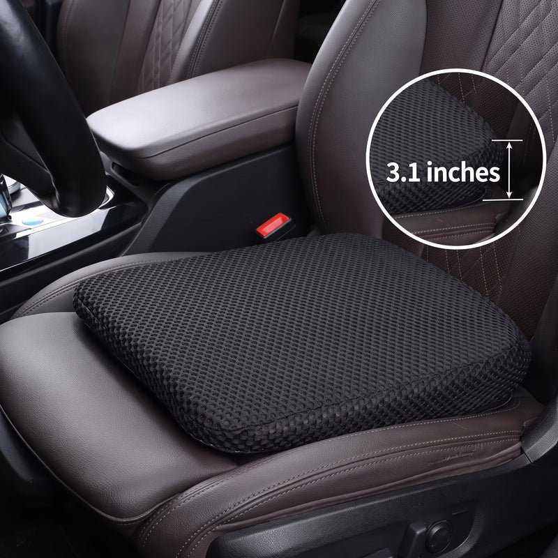 Honeycomb Car Seat Booster Cushion for Drivers (3 Colors, 2 Heights) — after