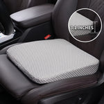 Gray honeycomb car seat booster cushion, 3.1 inches thick