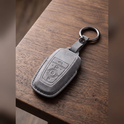 Suede Key Fob Cover for Ford & Lincoln, 4 or 5 Buttons (4 Colors)