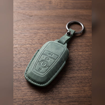 Suede Key Fob Cover for Ford & Lincoln, 4 or 5 Buttons (4 Colors)