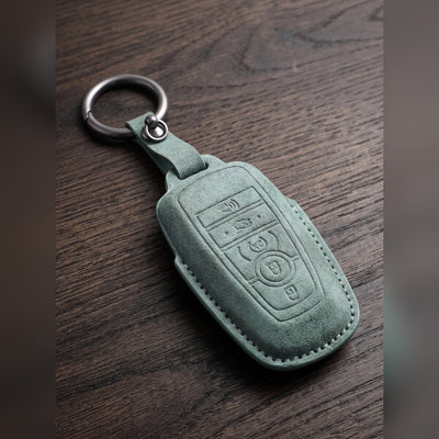 Suede Key Fob Cover for Ford & Lincoln, 4 or 5 Buttons (4 Colors)
