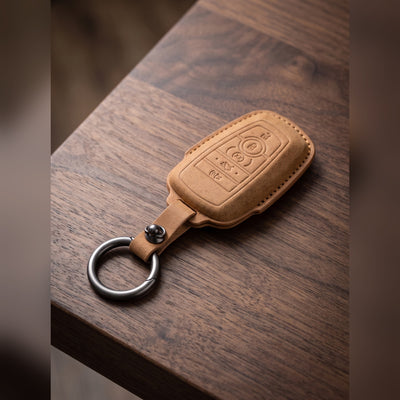 Suede Key Fob Cover for Ford & Lincoln, 4 or 5 Buttons (4 Colors)