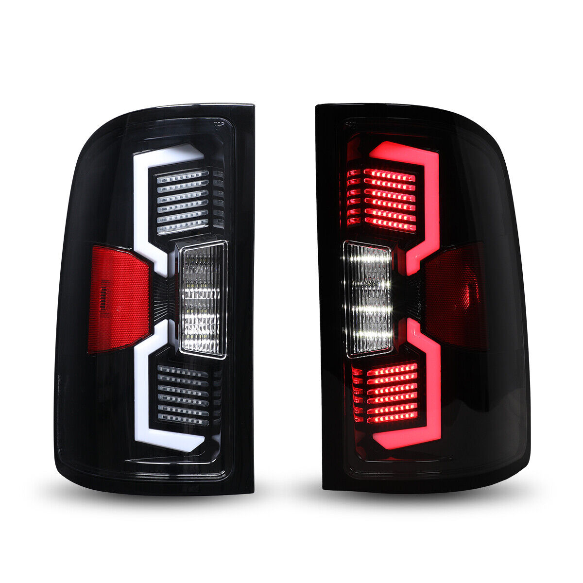 Full LED Tail Lights for 2007-2014 GMC Sierra 1500 2500 3500HD Sequential Signal