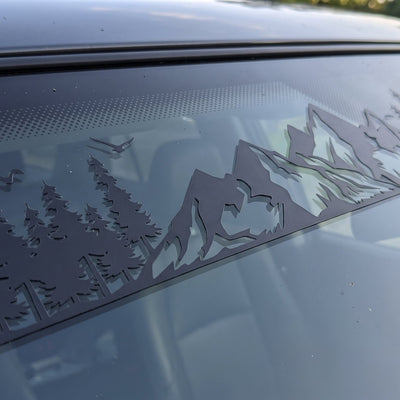 Mountain Forest Vinyl Decal for Trucks, SUVs & Cars (Universal)